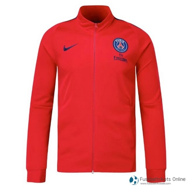 Paris Saint Germain Sweatjacken 2017-18 Rote Fussballtrikots Günstig